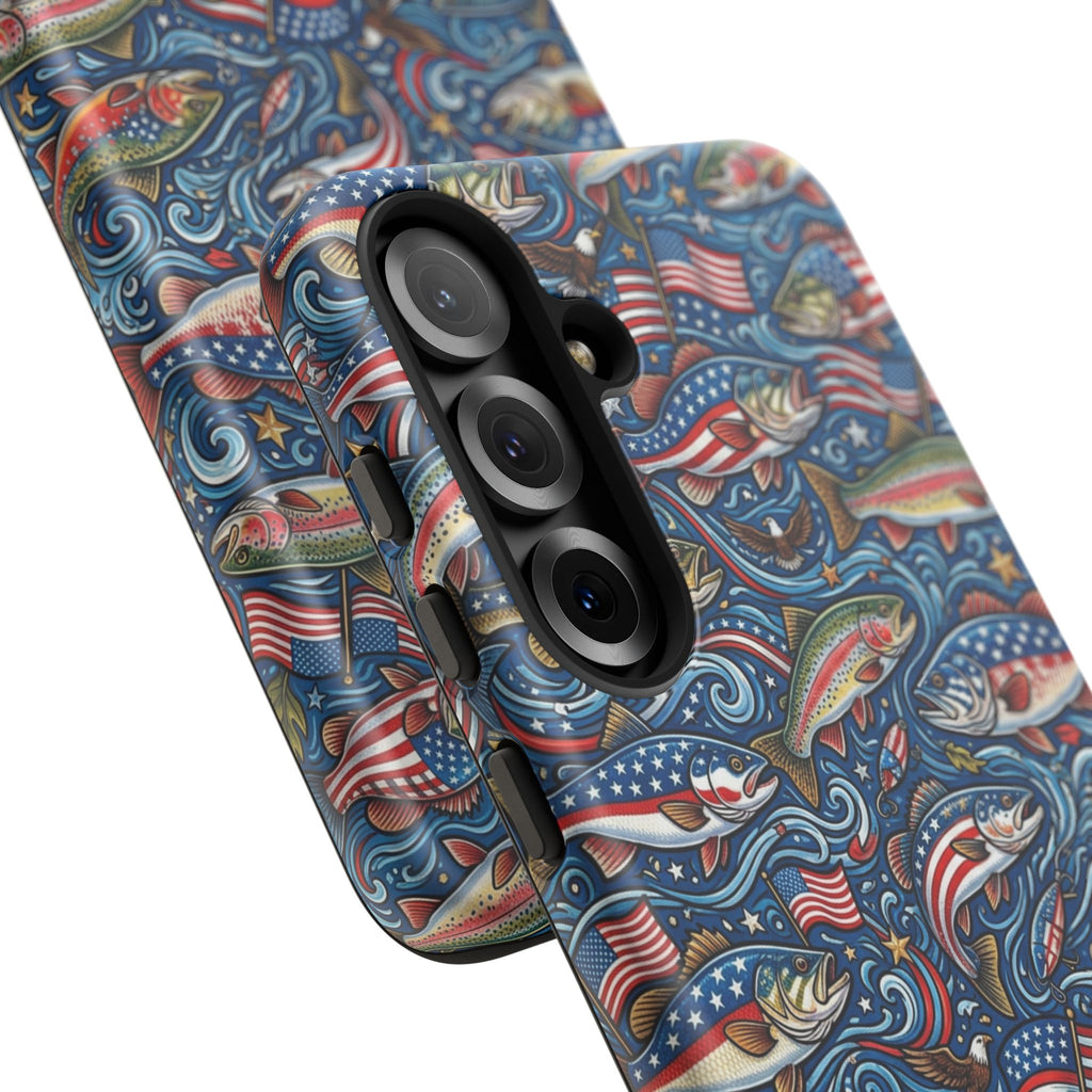 Patriotic Fishing Waters Phone Case Printify