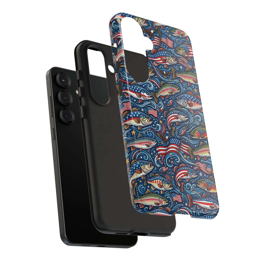 Patriotic Fishing Waters Phone Case Printify