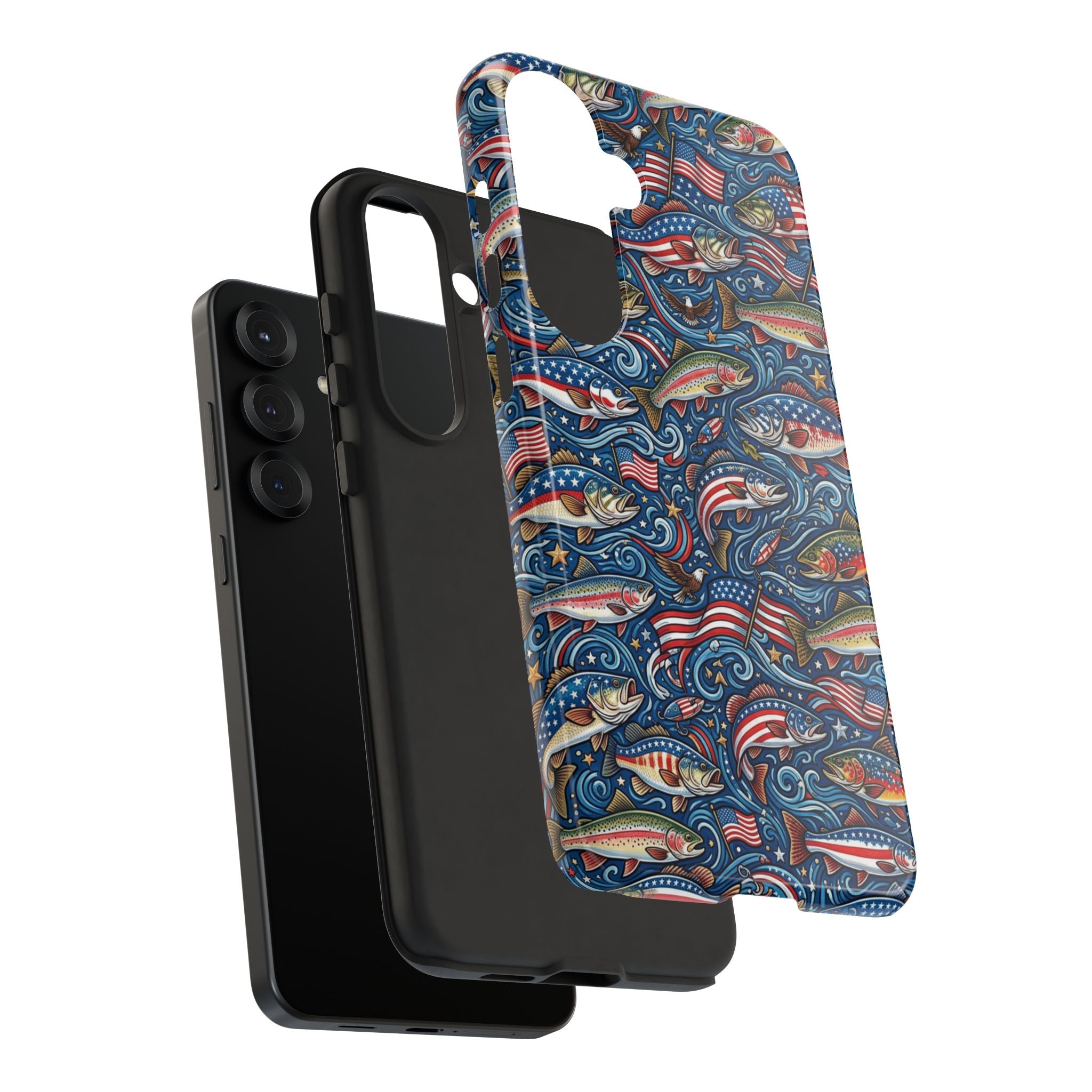 Patriotic Fishing Waters Phone Case Printify
