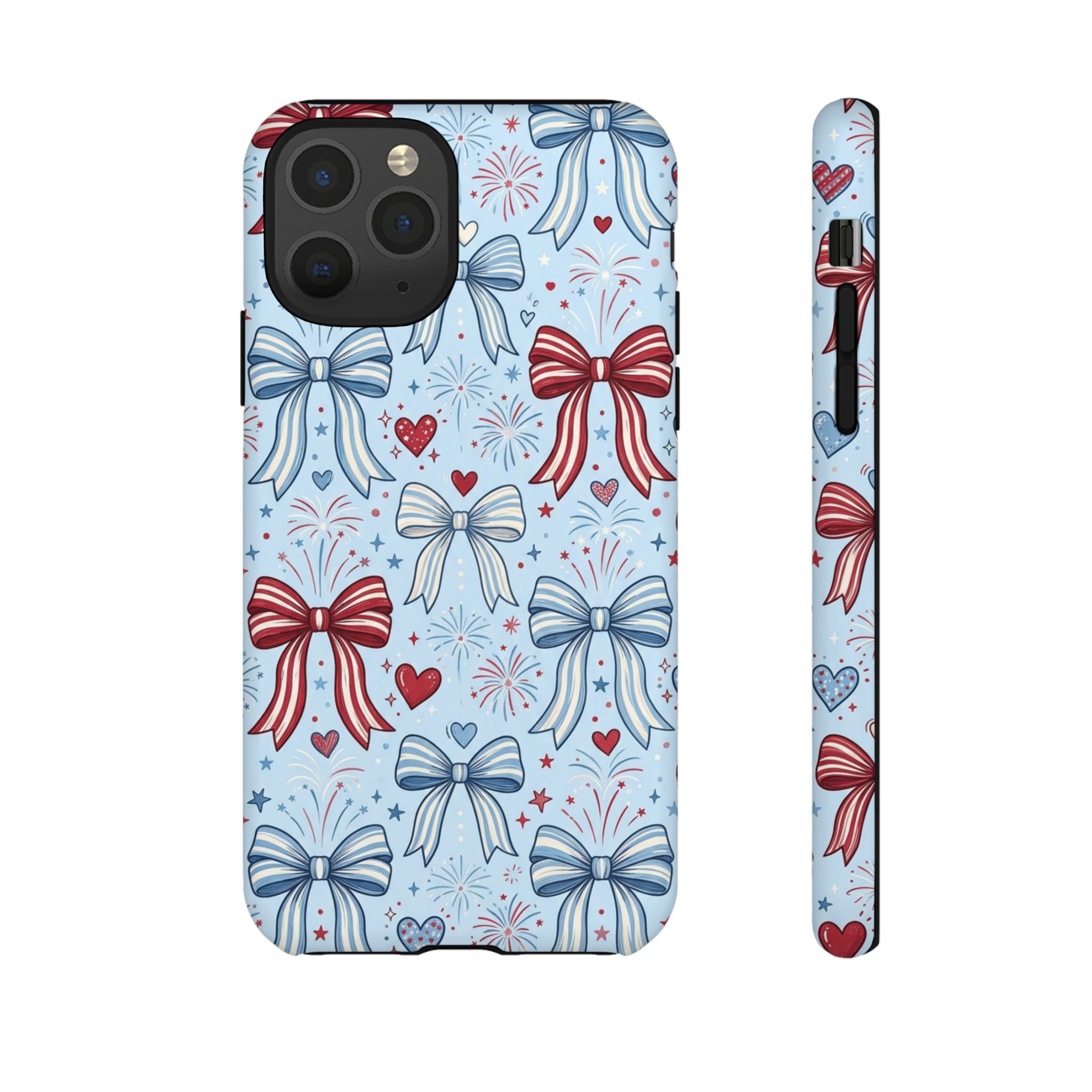 Patriotic Coquette Bows & Fireworks Phone Case Printify