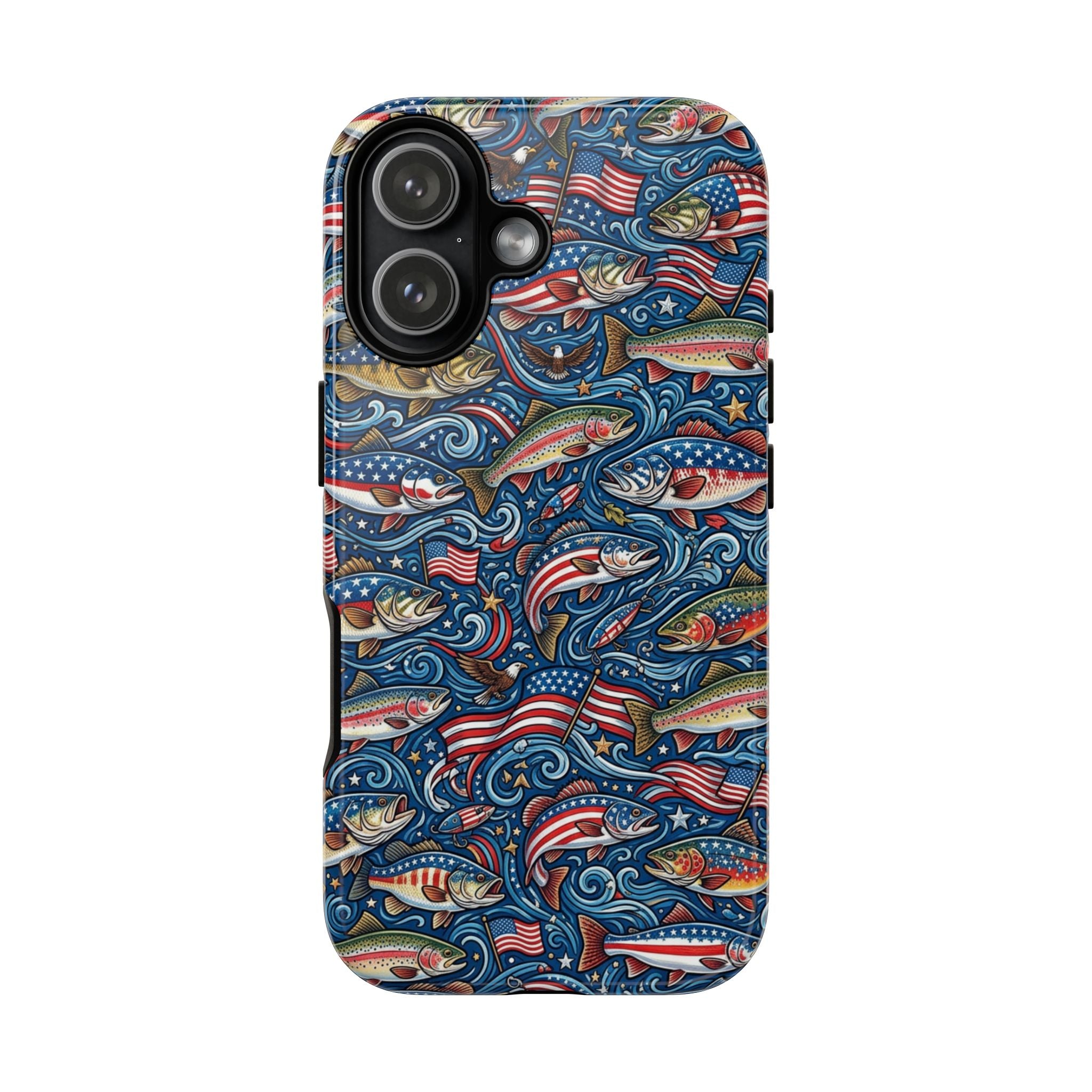 Patriotic Fishing Waters Phone Case Printify