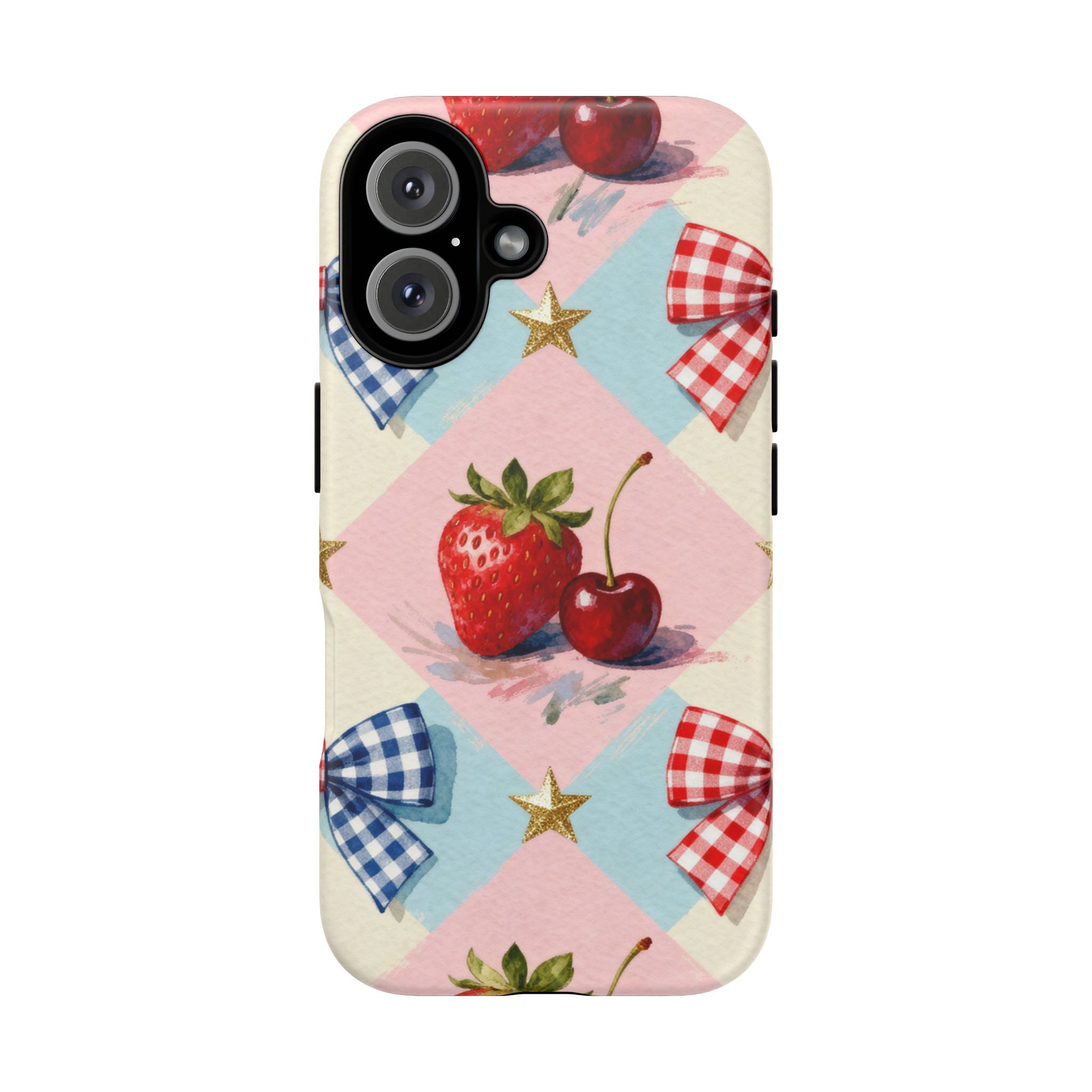 Americana Coquette Cherry Picnic Phone Case Printify