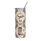 Cowgirl Americana 20oz Stainless Steel Tumbler Printify