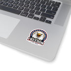 Patriotic Bald Eagle Sticker — Freedom Eagle Kiss-Cut Sticker Printify