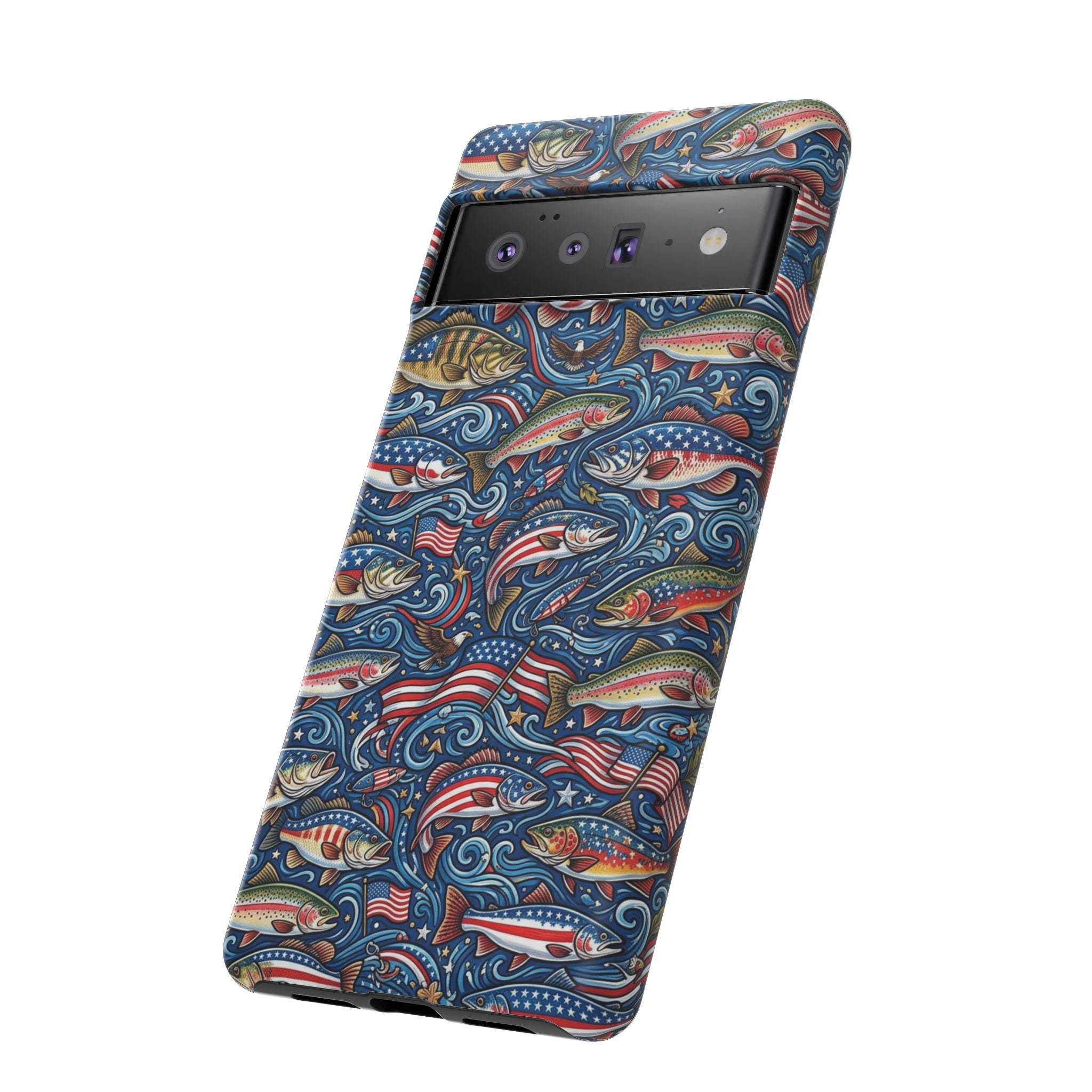Patriotic Fishing Waters Phone Case Printify