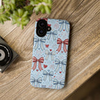 Patriotic Coquette Bows & Fireworks Phone Case Printify