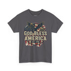 God Bless America 1776 Patriotic T-Shirt – Vintage American Heritage Tee Printify