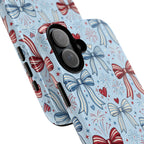 Patriotic Coquette Bows & Fireworks Phone Case Printify