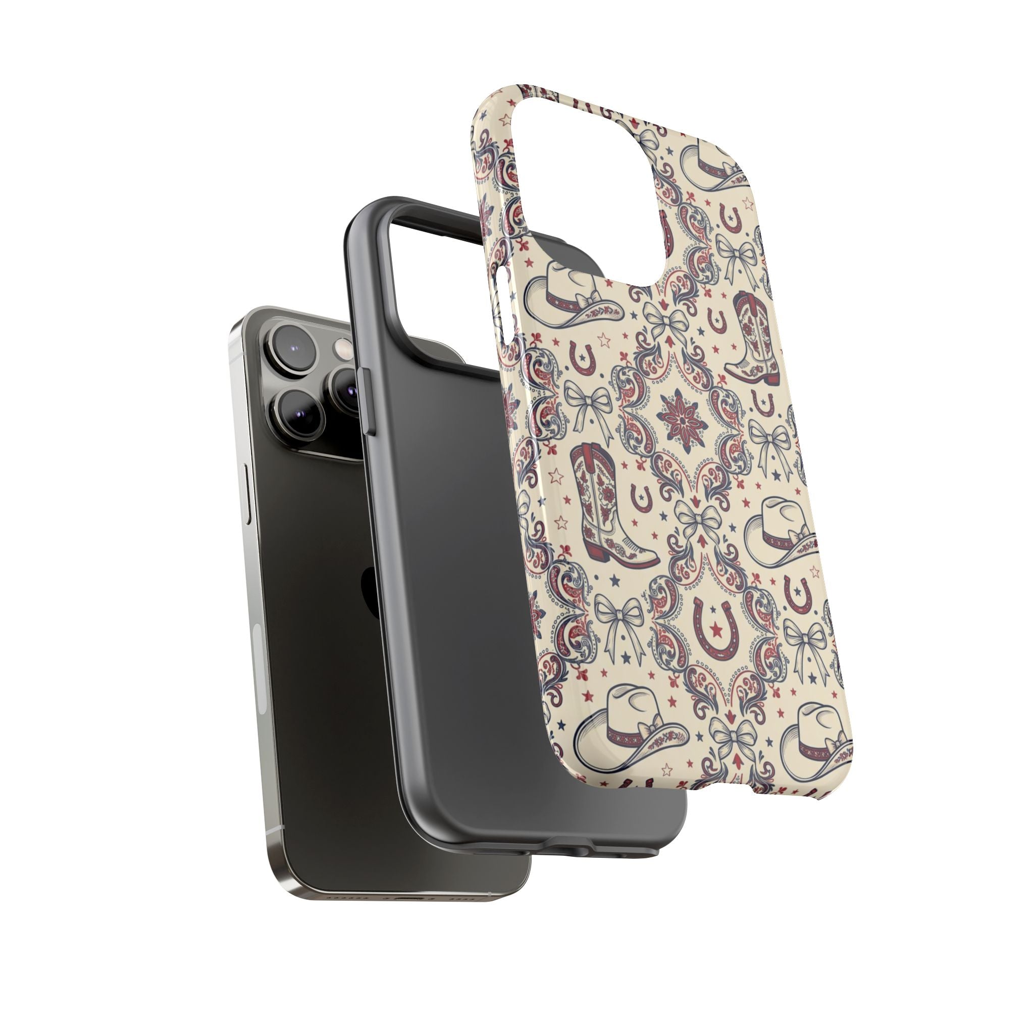 Americana Cowgirl Coquette Phone Case Printify