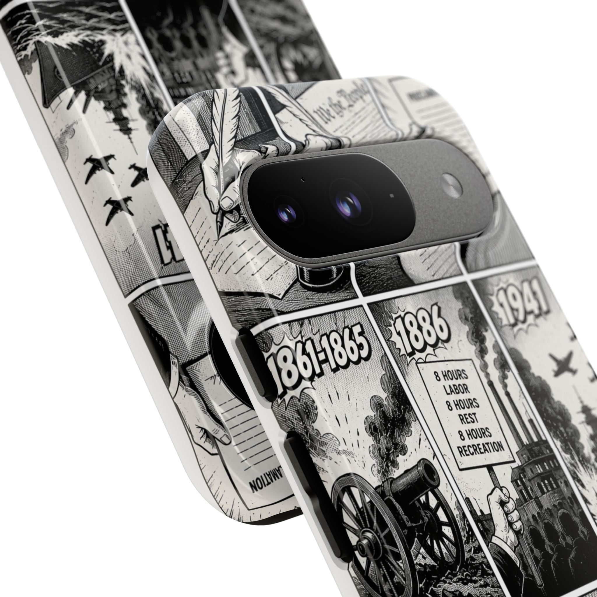 America Through the Ages Comic History Phone Case Printify