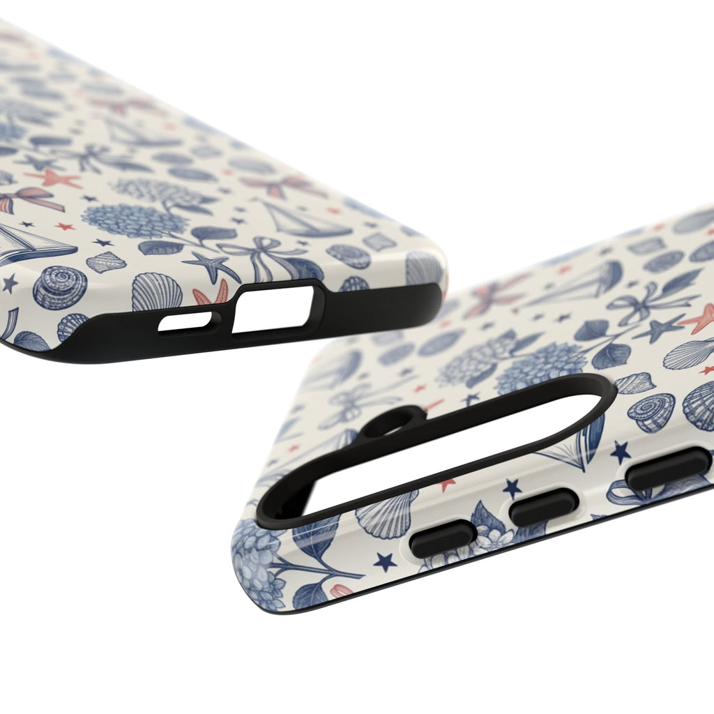 Coastal Americana Hydrangea Phone Case Printify