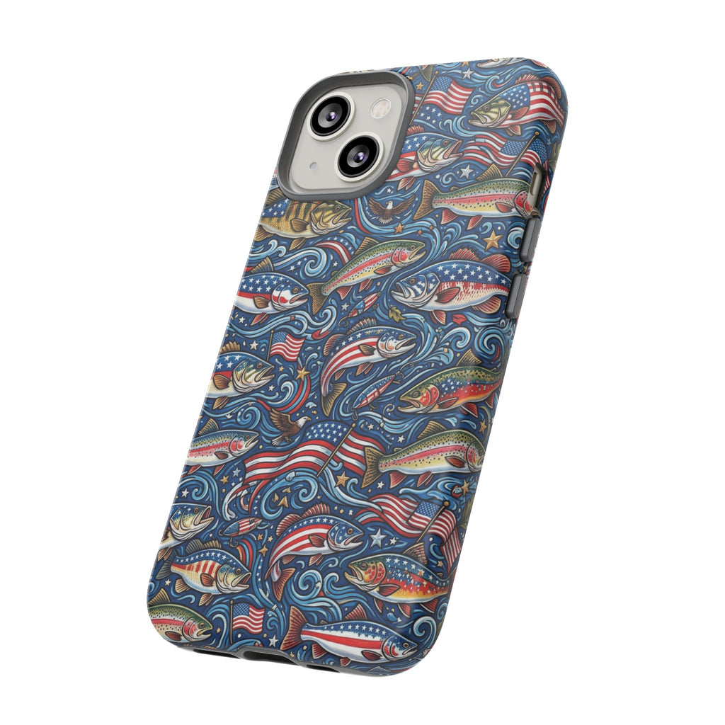 Patriotic Fishing Waters Phone Case Printify