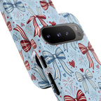 Patriotic Coquette Bows & Fireworks Phone Case Printify