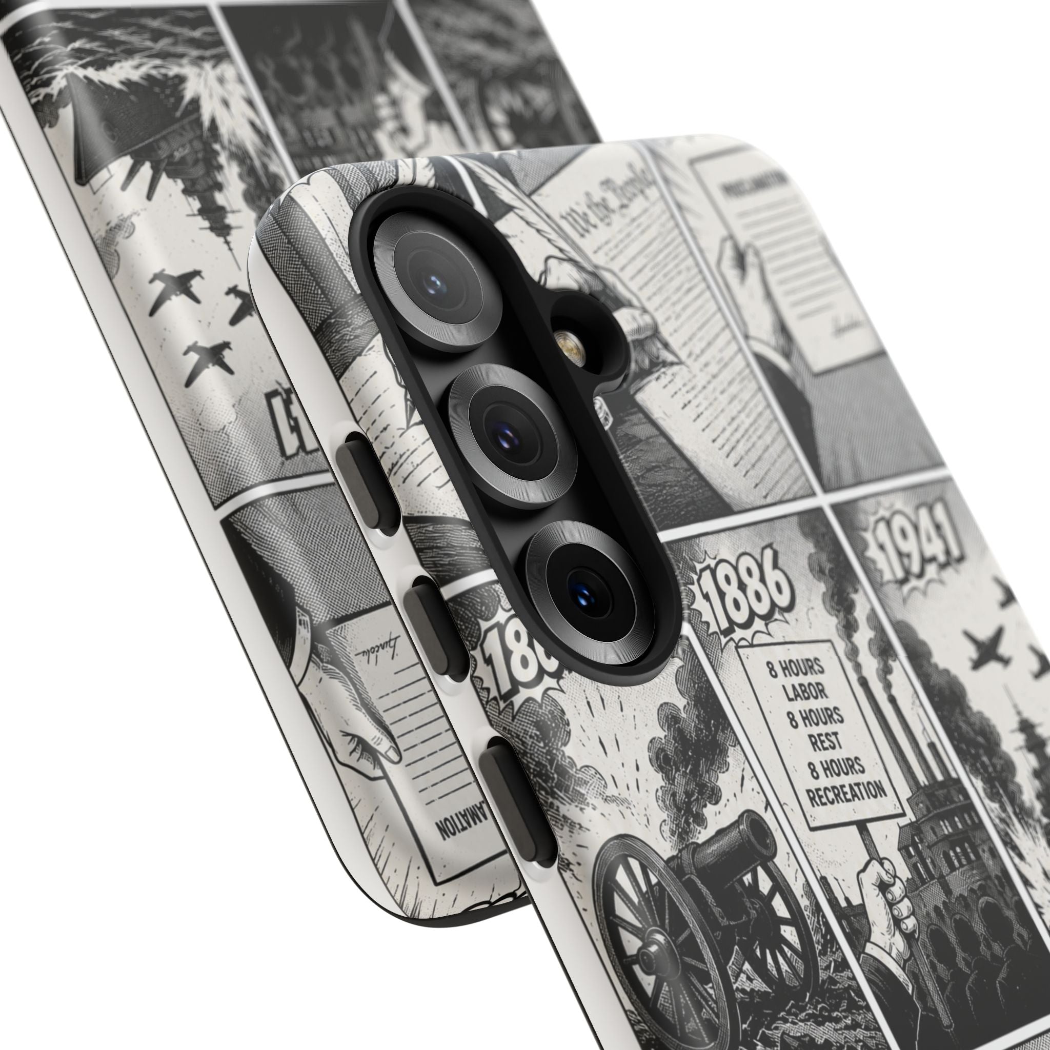 America Through the Ages Comic History Phone Case Printify