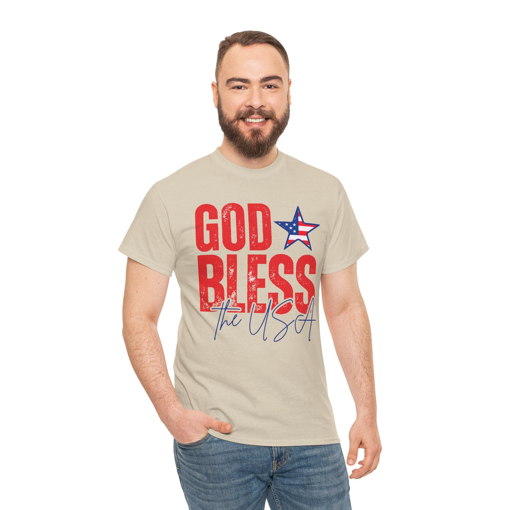 God Bless the USA Patriotic T-Shirt Printify