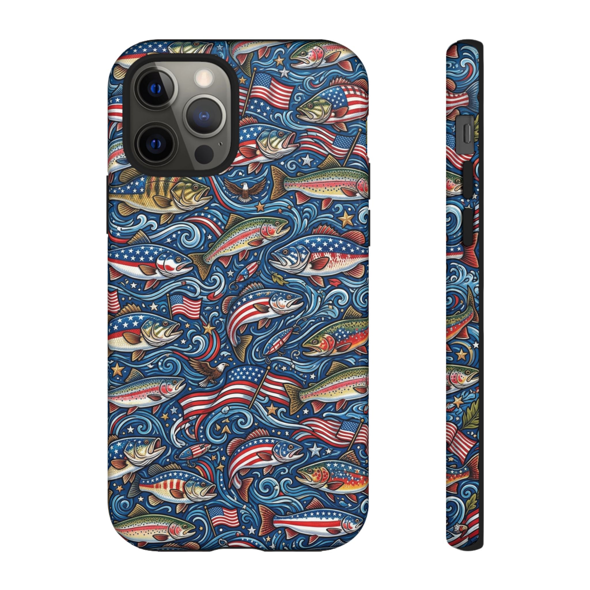 Patriotic Fishing Waters Phone Case Printify
