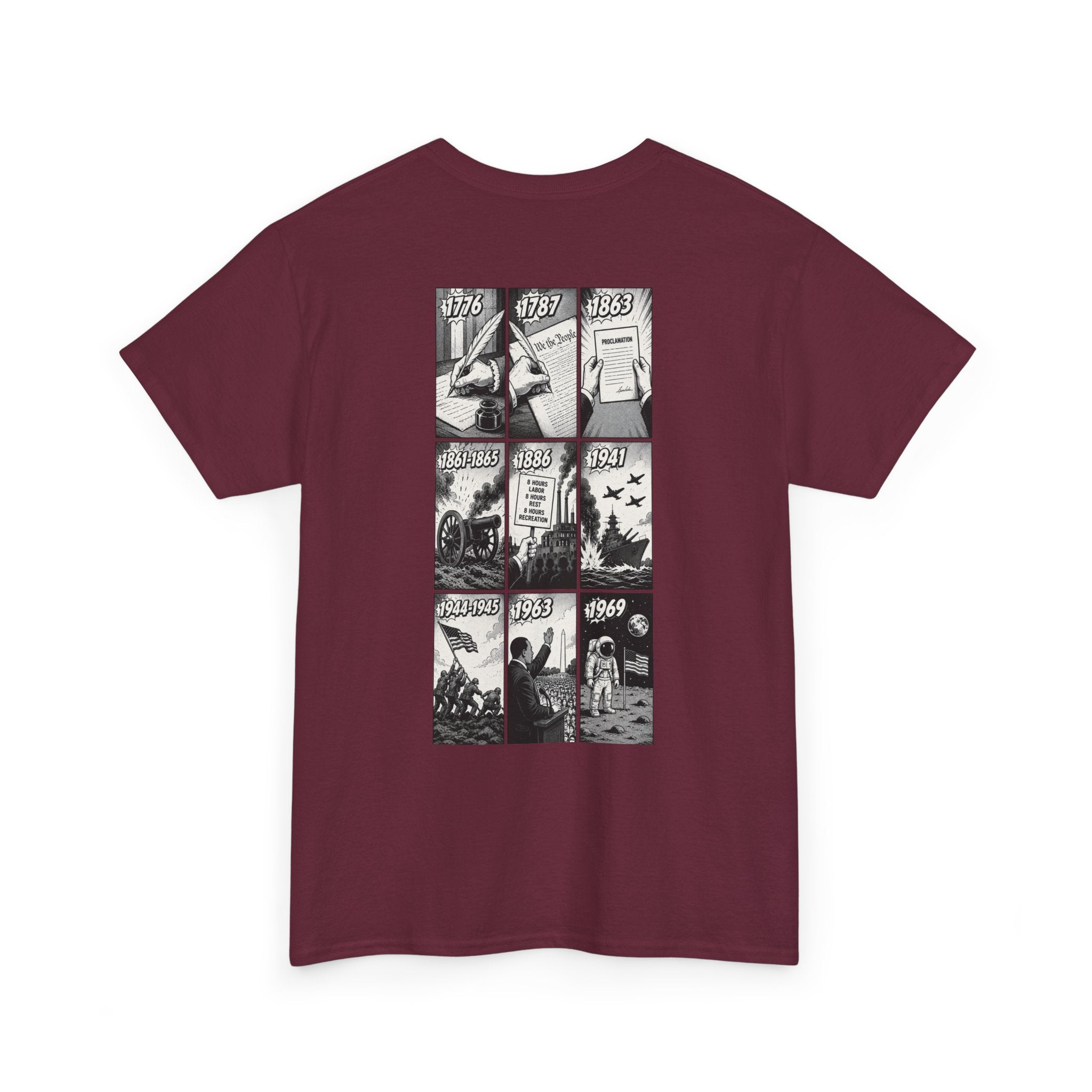 America Comic Book History T-Shirt