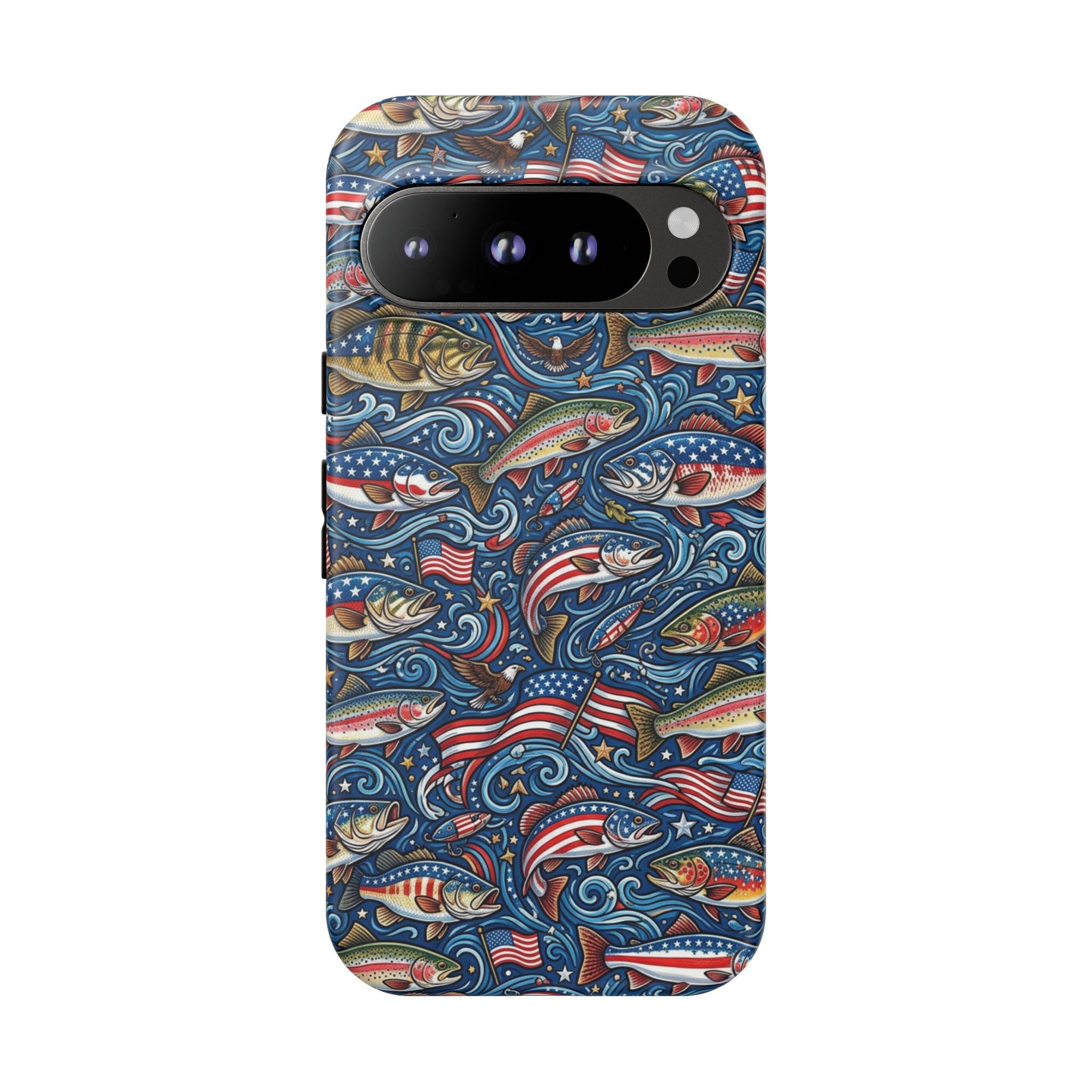 Patriotic Fishing Waters Phone Case Printify