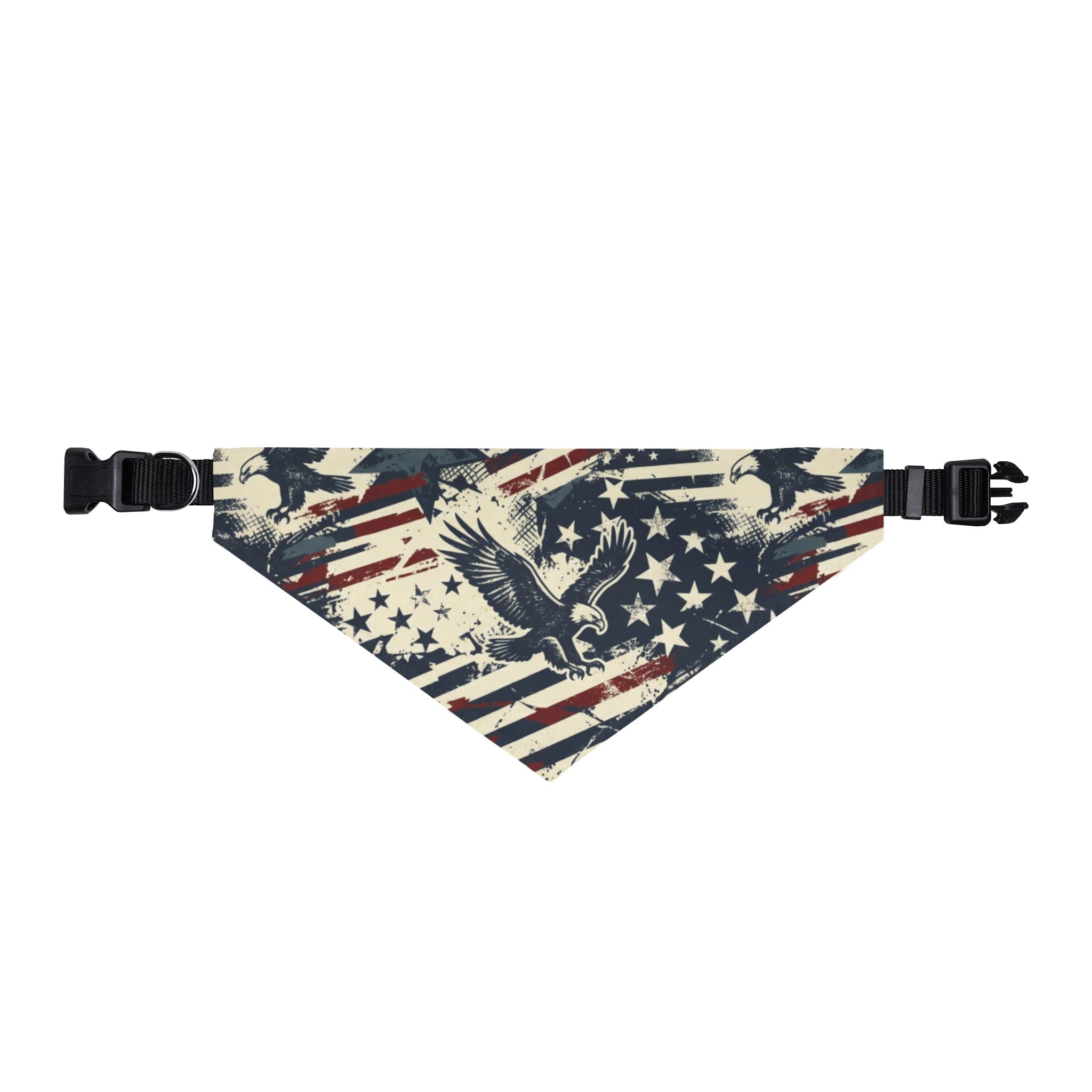 Freedom Eagle Dog Bandana – Patriotic Americana Pet Bandana Printify