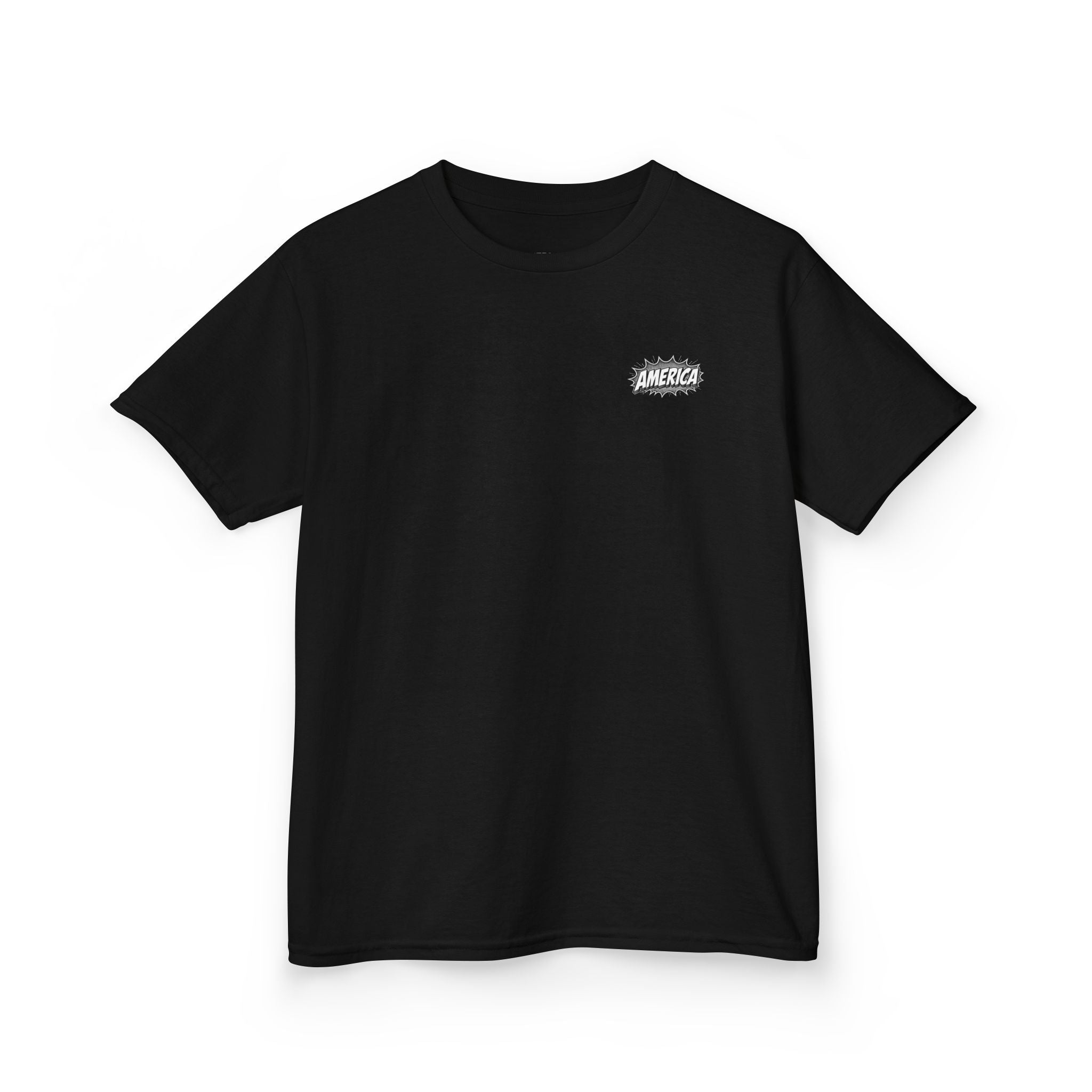 America Comic Book History Kids Tee Printify