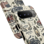 Patriotic Outdoors Phone Case – Bass Fishing & Vintage Americana Case Printify
