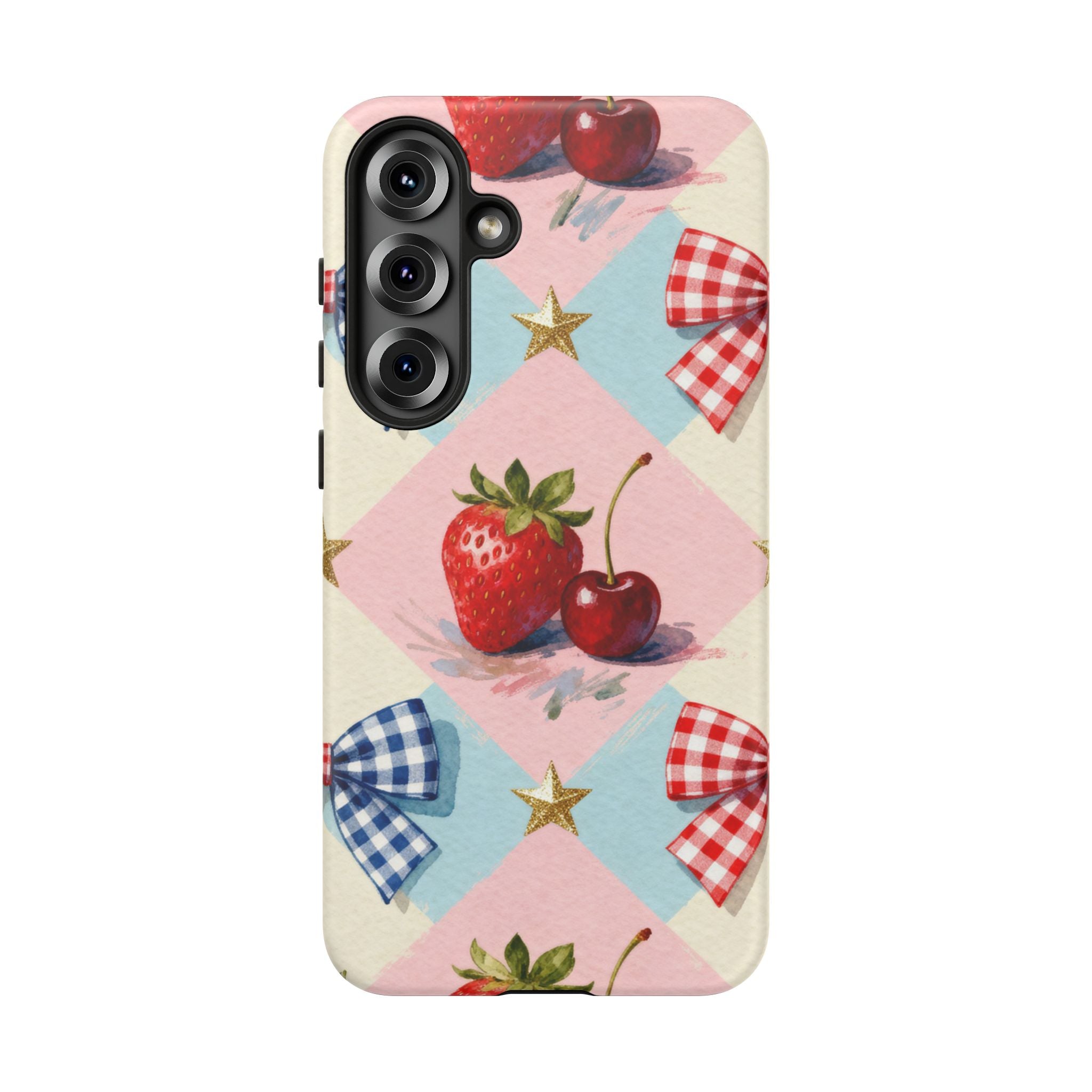 Americana Coquette Cherry Picnic Phone Case Printify