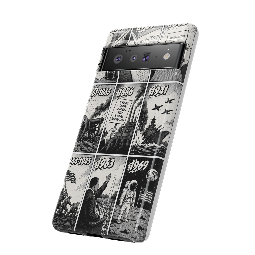 America Through the Ages Comic History Phone Case Printify