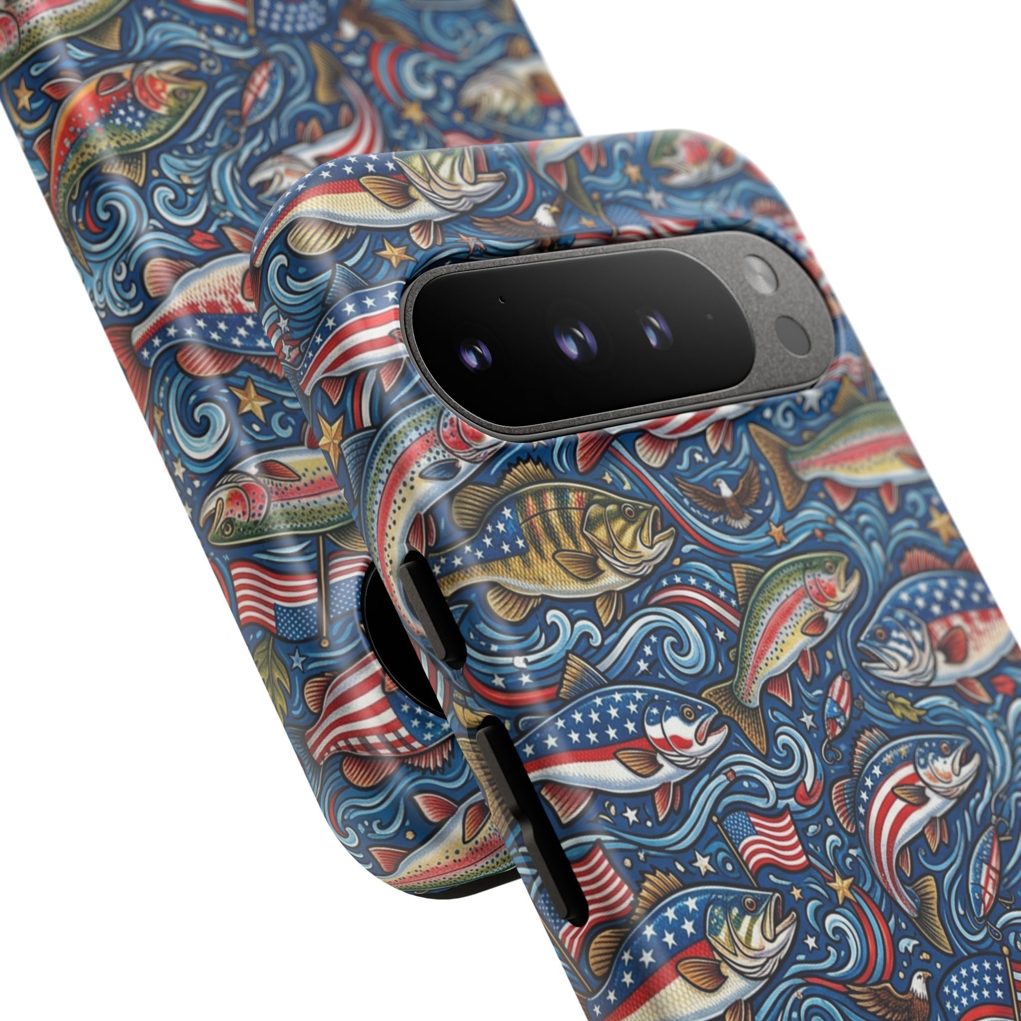 Patriotic Fishing Waters Phone Case Printify