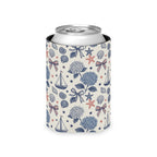 Coastal Americana Hydrangea Can Cooler Printify