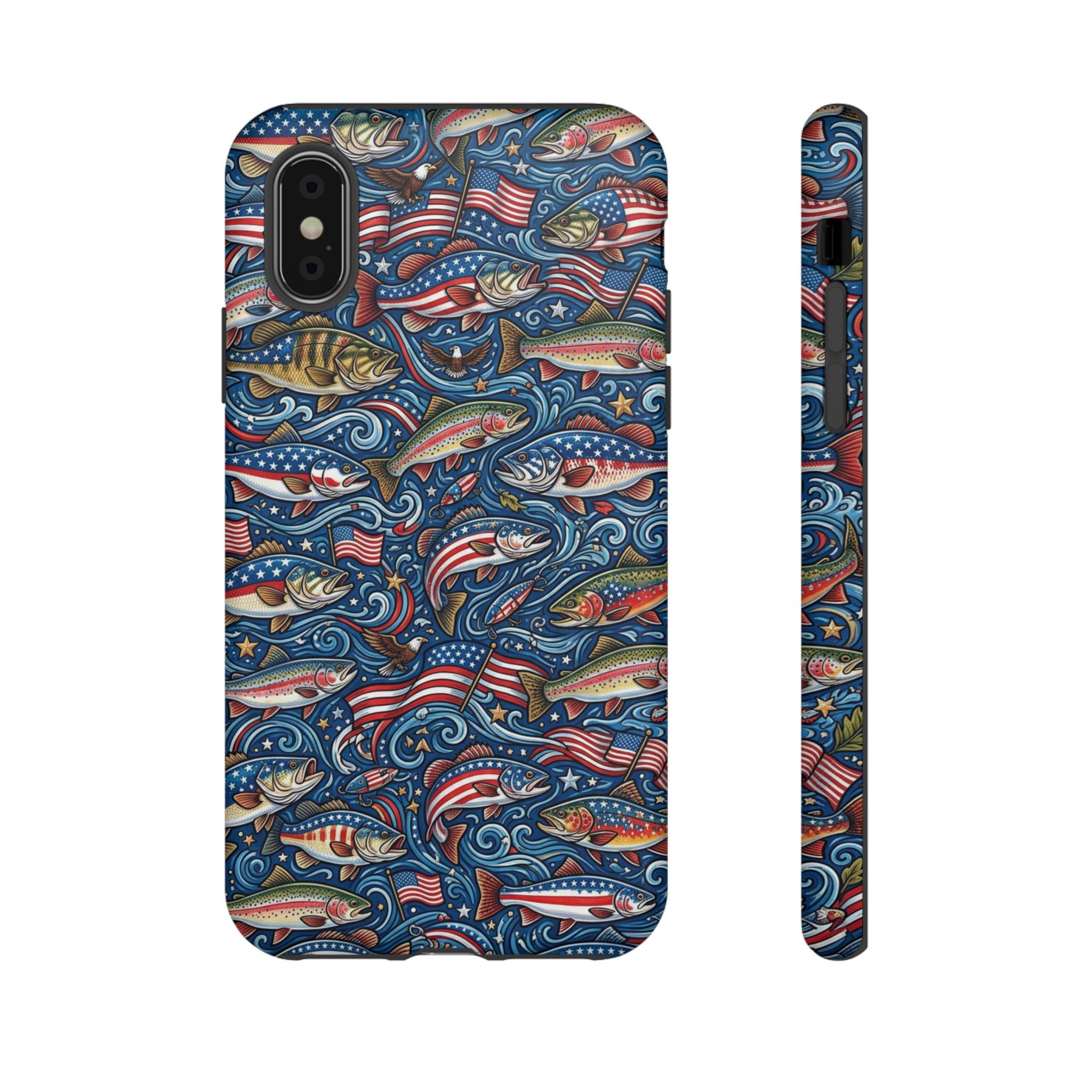 Patriotic Fishing Waters Phone Case Printify