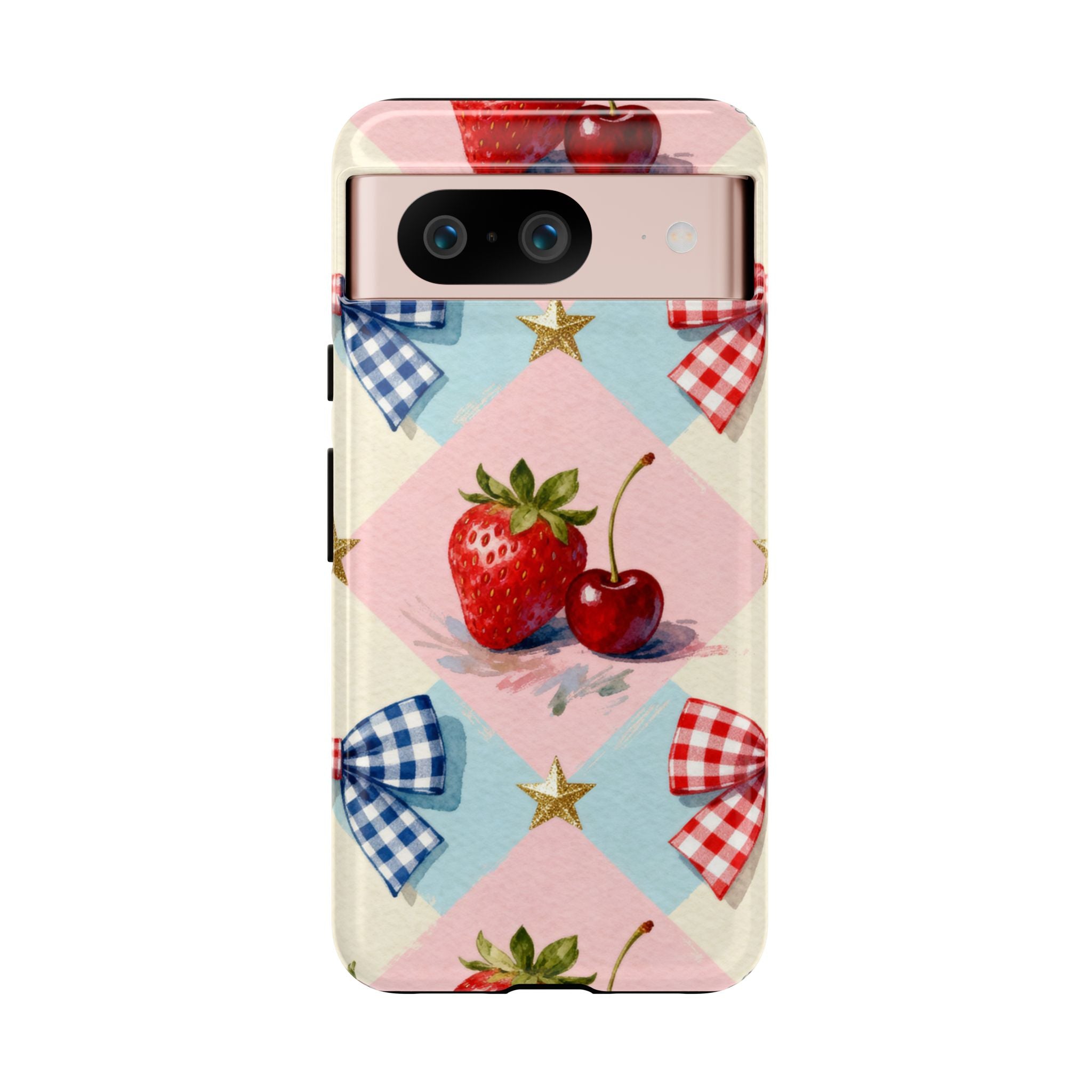 Americana Coquette Cherry Picnic Phone Case Printify