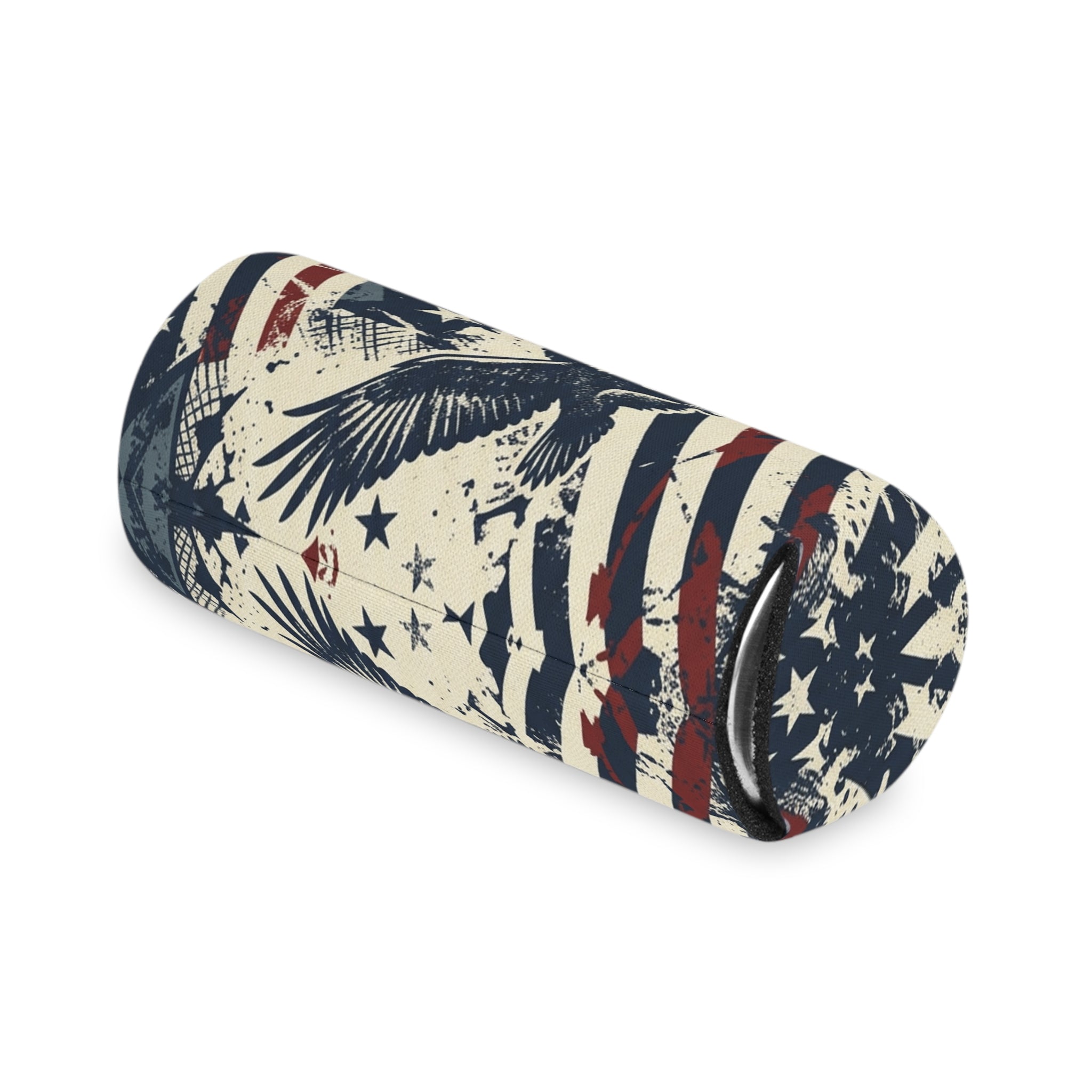 Vintage Patriotic Eagle Can Cooler Printify