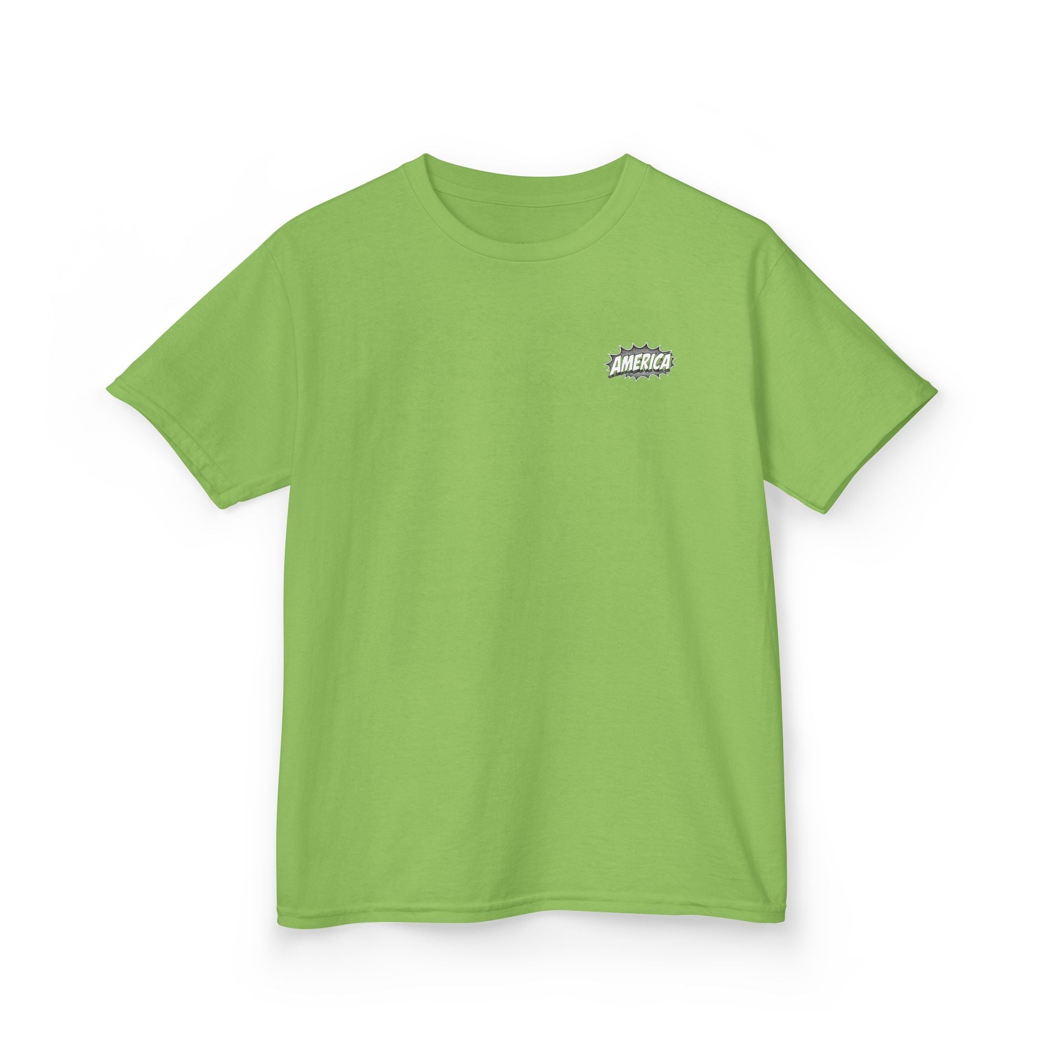 America Comic Book History Kids Tee Printify