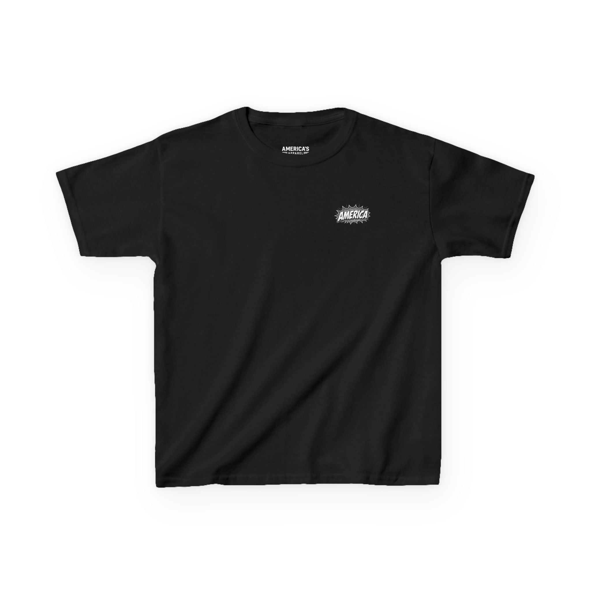 America Comic Book History Kids Tee Printify