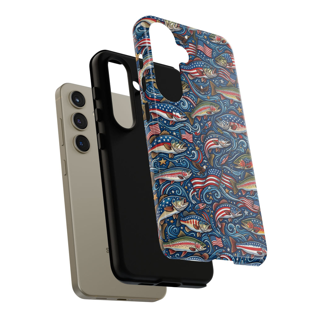 Patriotic Fishing Waters Phone Case Printify