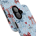 Patriotic Coquette Bows & Fireworks Phone Case Printify