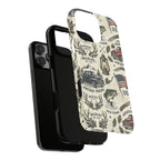 Patriotic Outdoors Phone Case – Bass Fishing & Vintage Americana Case Printify