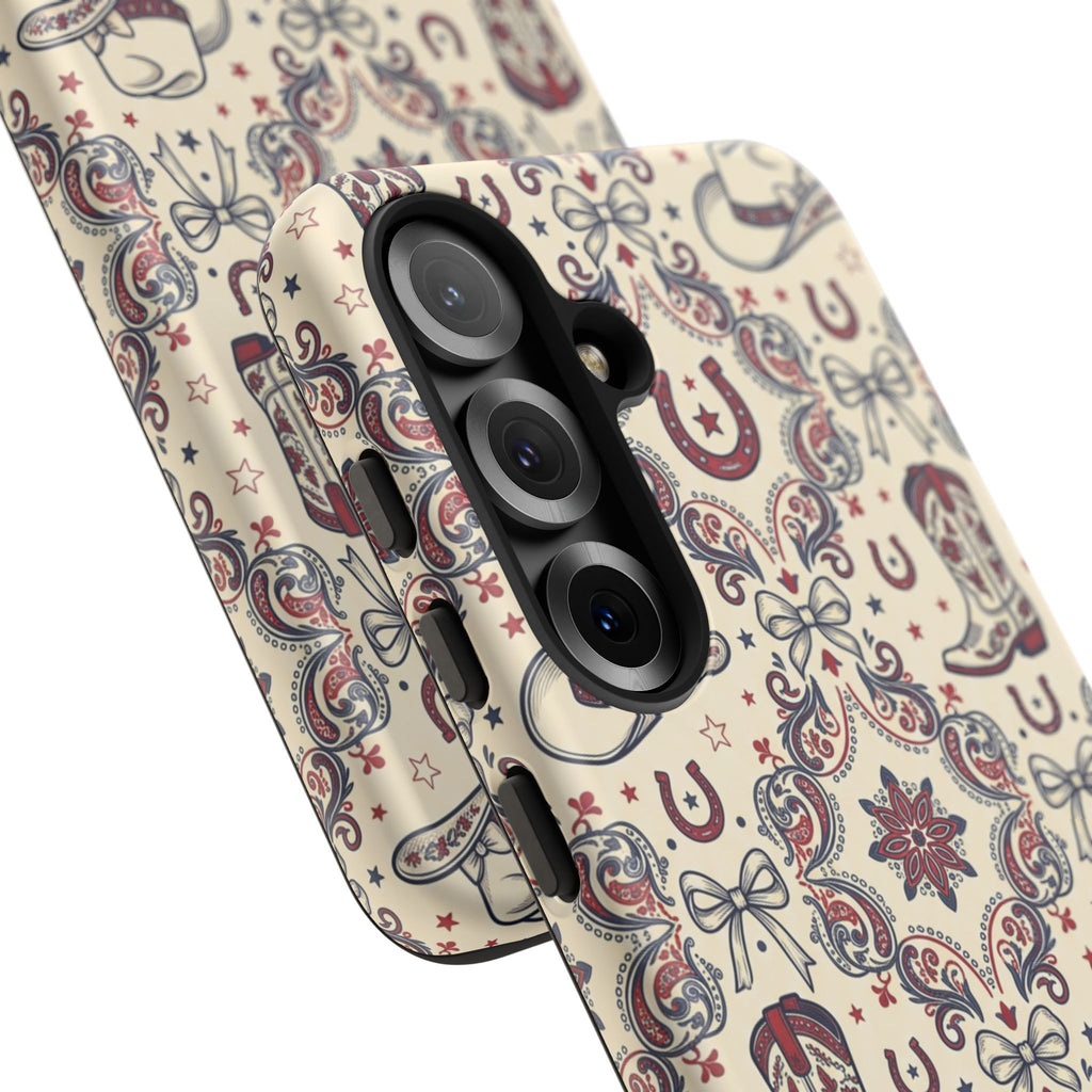 Americana Cowgirl Coquette Phone Case Printify