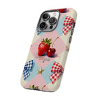 Americana Coquette Cherry Picnic Phone Case Printify
