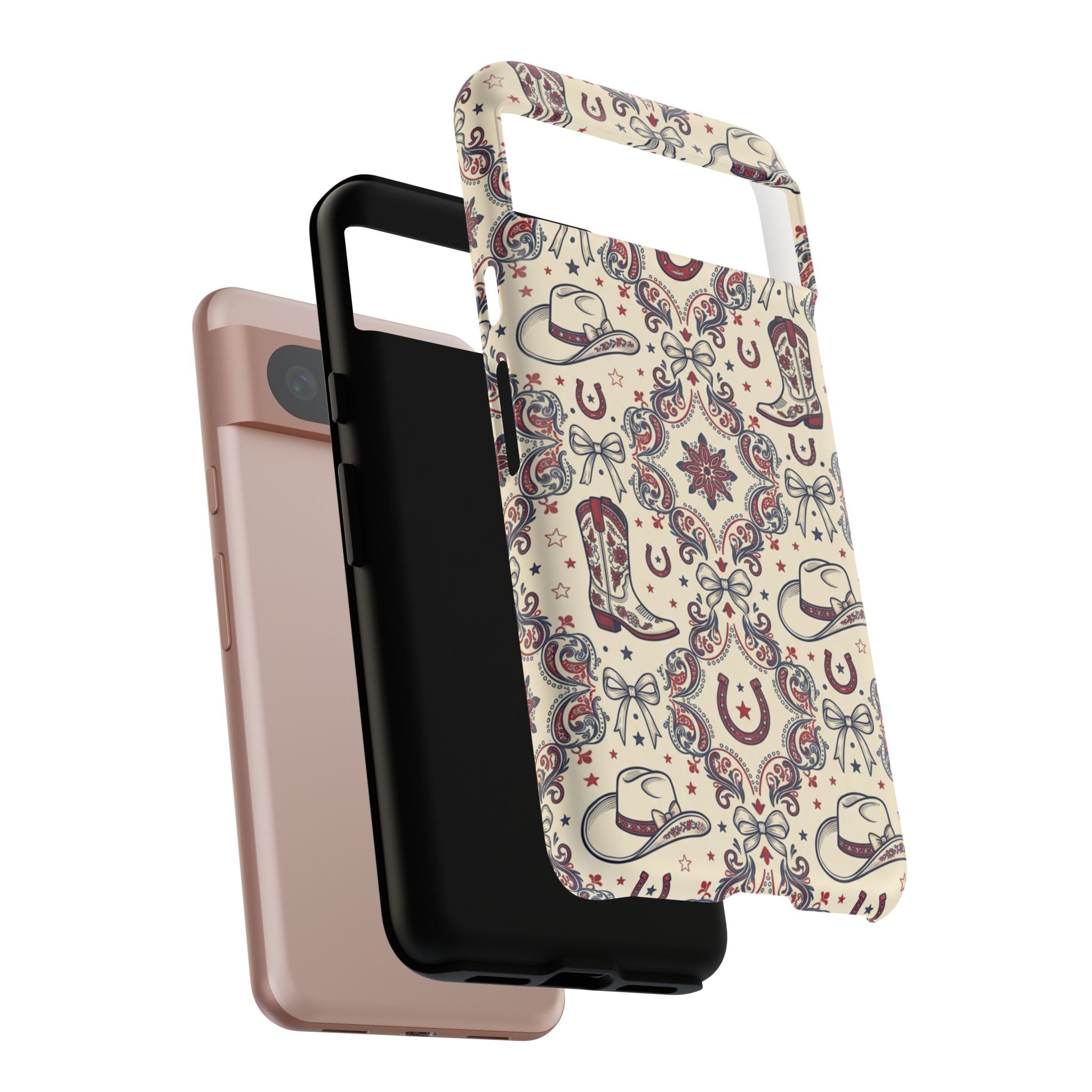 Americana Cowgirl Coquette Phone Case Printify