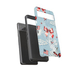 Americana Coquette Cherry Bow Phone Case Printify