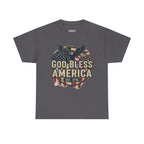 God Bless America 1776 Patriotic T-Shirt – Vintage American Heritage Tee Printify