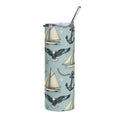 Americana Harbor Eagle Skinny Tumbler Printify
