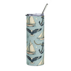 Americana Harbor Eagle Skinny Tumbler Printify