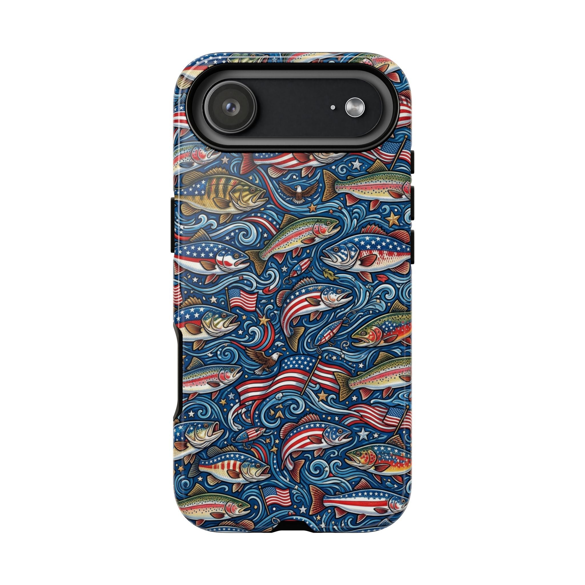 Patriotic Fishing Waters Phone Case Printify