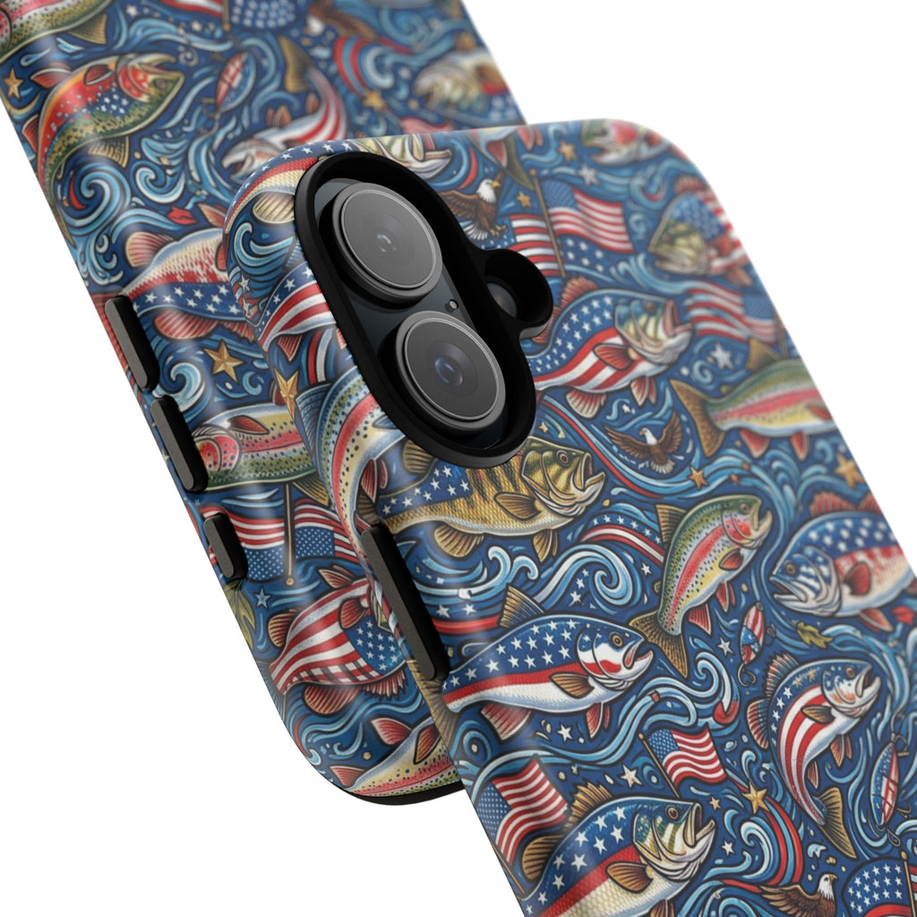 Patriotic Fishing Waters Phone Case Printify