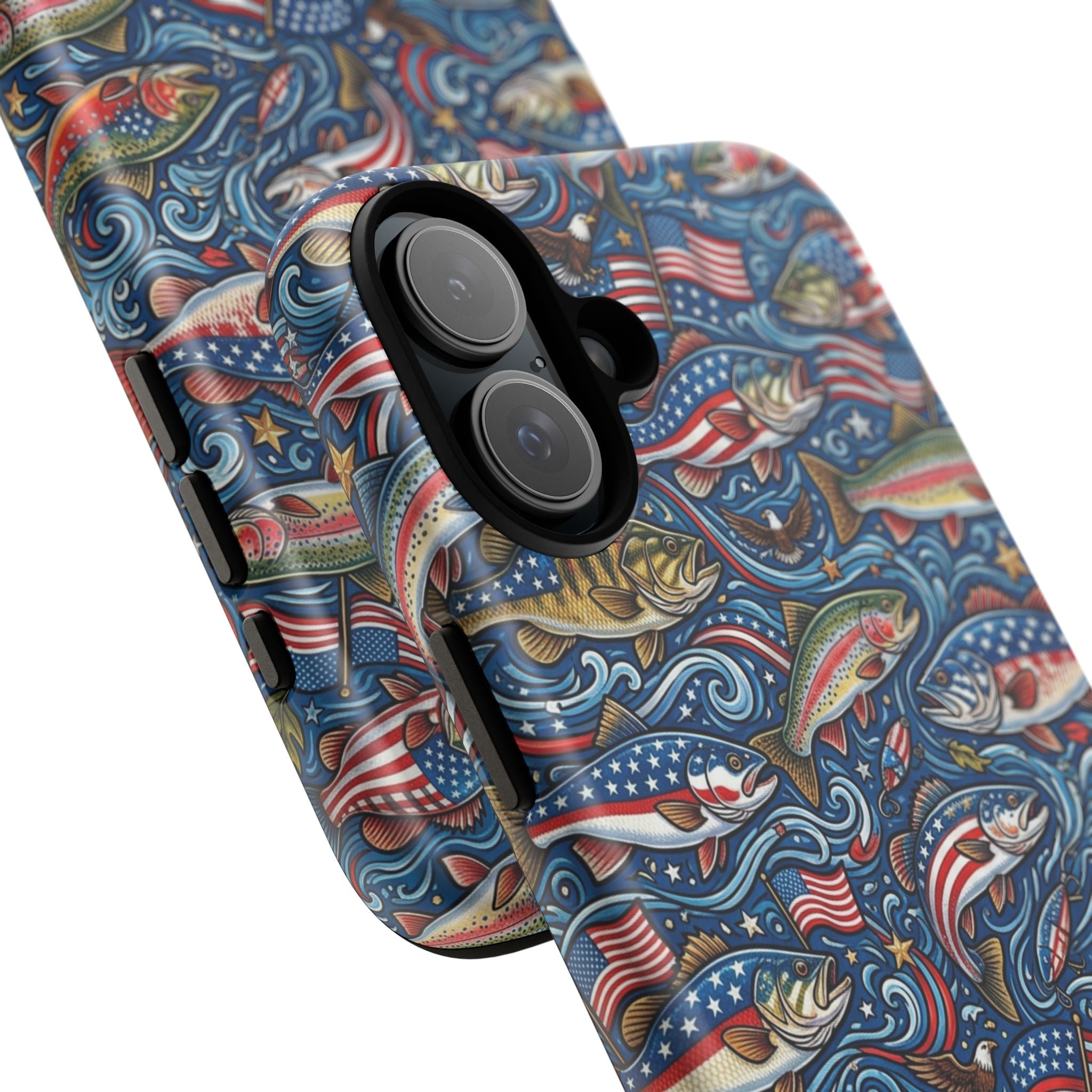 Patriotic Fishing Waters Phone Case Printify