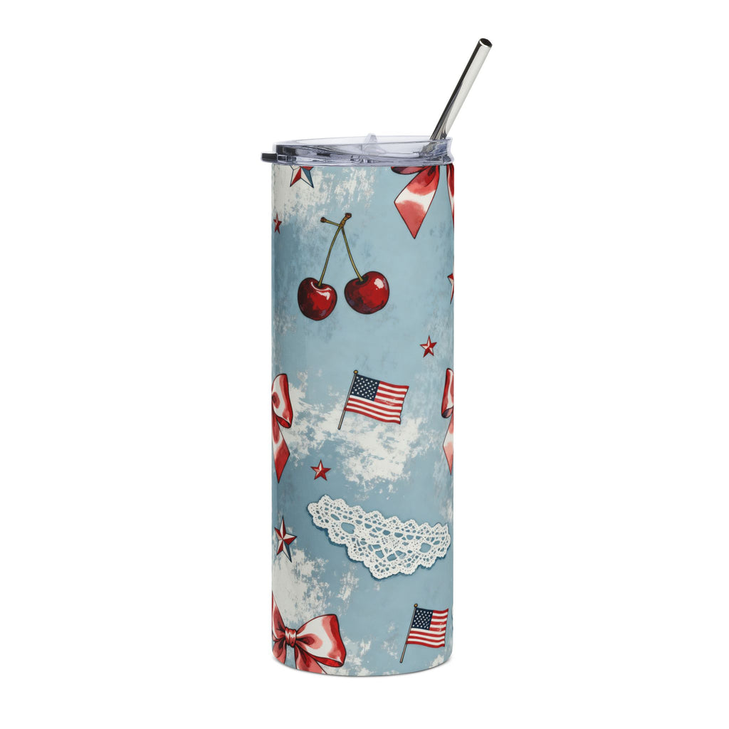 Coquette Americana 20oz Stainless Steel Tumbler Printify