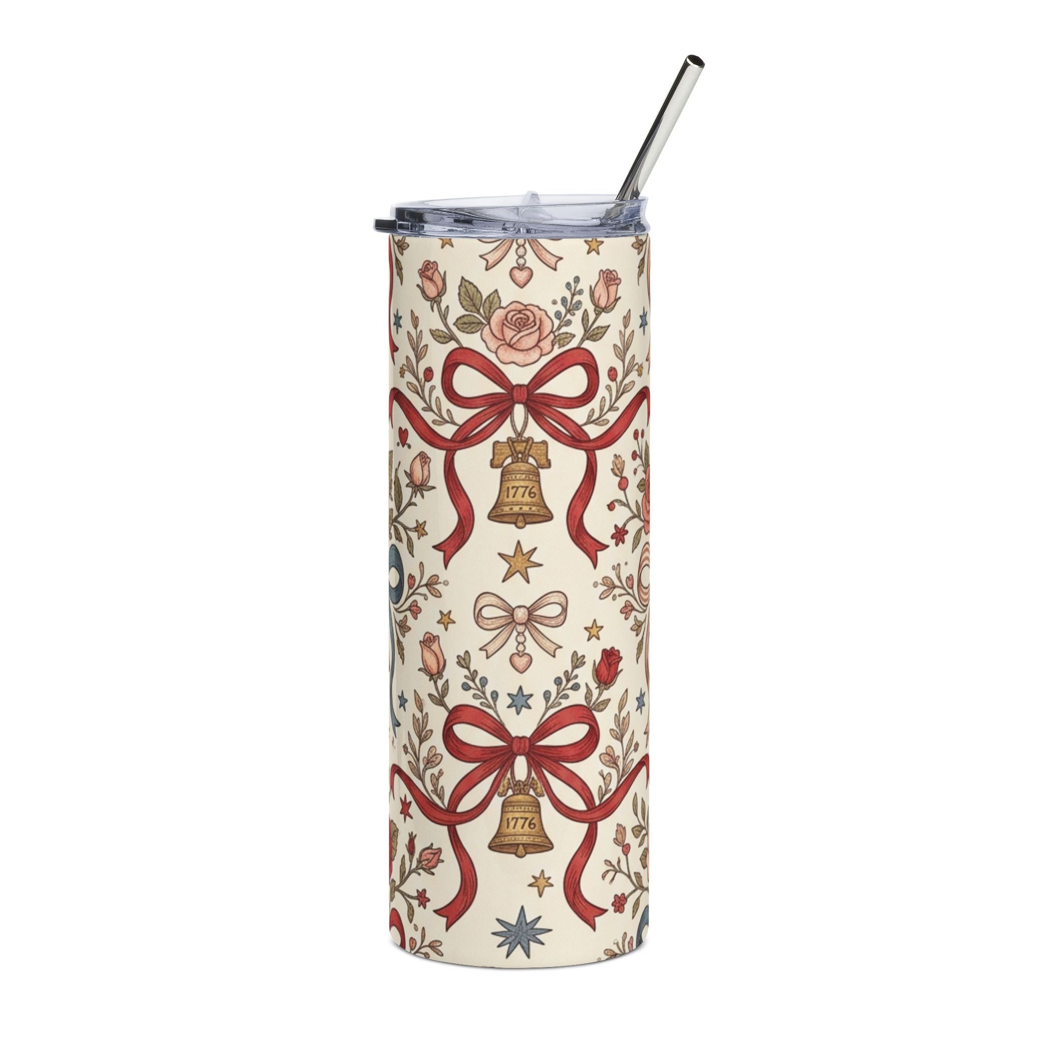 Sweet Liberty Stainless Steel Tumbler — 20oz Patriotic Travel Mug Printify