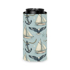 Nautical Freedom Sailboat Can Cooler Printify